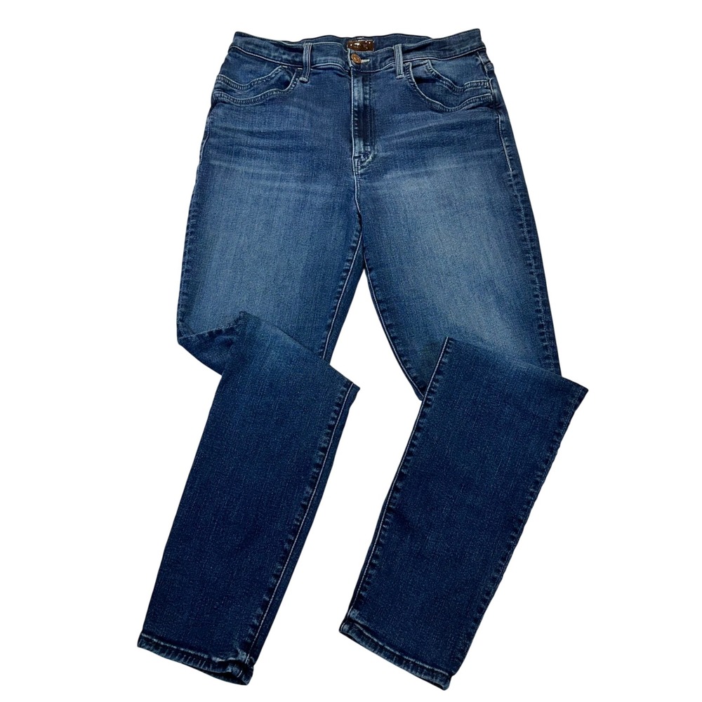 Mother The Stash Swooner Jeans Women 32 Blue Freebird High Rise Skinny 11011-104